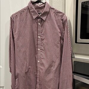 Men's Brown Checkered Shirt